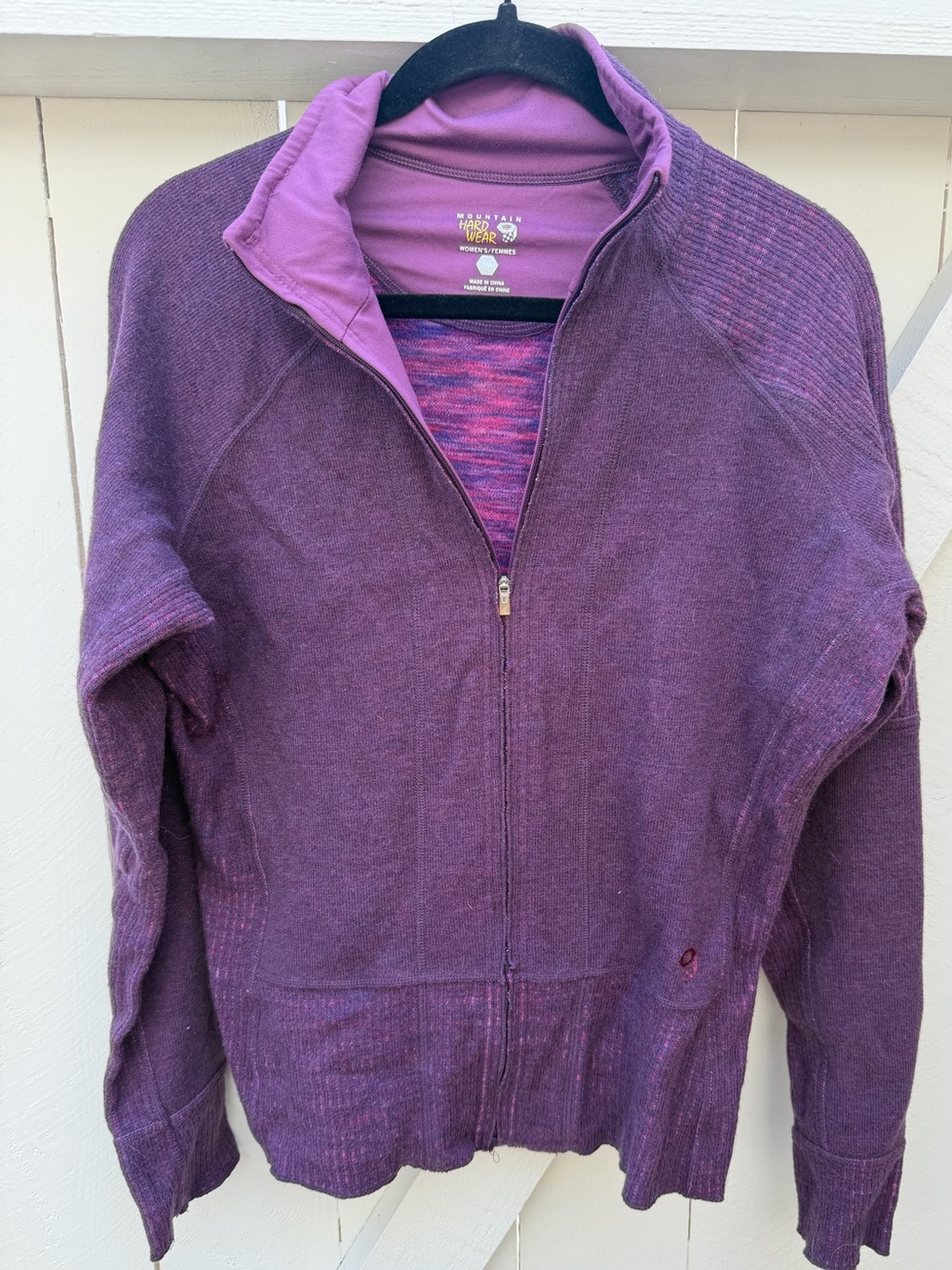 Mountain Hardwear Purple 1/4 Zip Women's Large